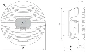 HERTZ HMX 8 Marine Coax Speaker - fig 1
