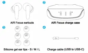 FRIENDIE3 ANC AIR Focus Earbuds -FRIENDIE3 ANC AIR Focus Earbuds