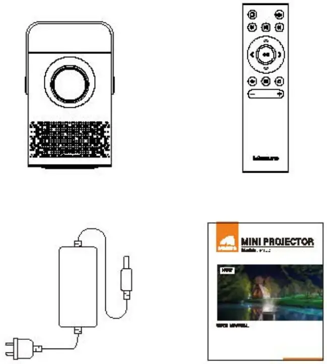 Meauro APT02 Portable Outdoor Projector - BOX