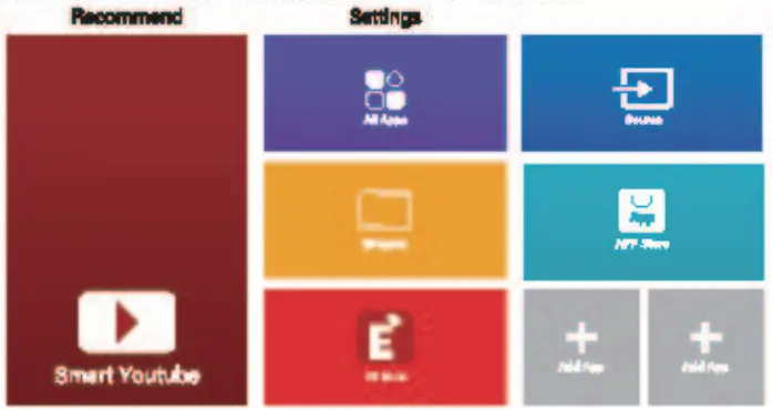 Meauro APT02 Portable Outdoor Projector - interface