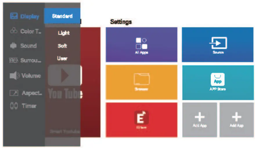 Meauro APT02 Portable Outdoor Projector - settings