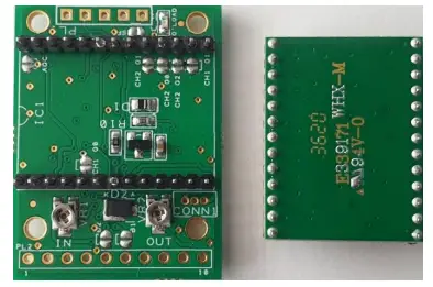 DSP module removed from the NEDSP1901-PCB-MIC