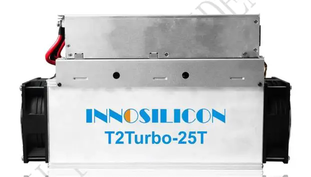 INNOSILICON T2Ti-25T BTC Bitcoin Crypto Miner fig1
