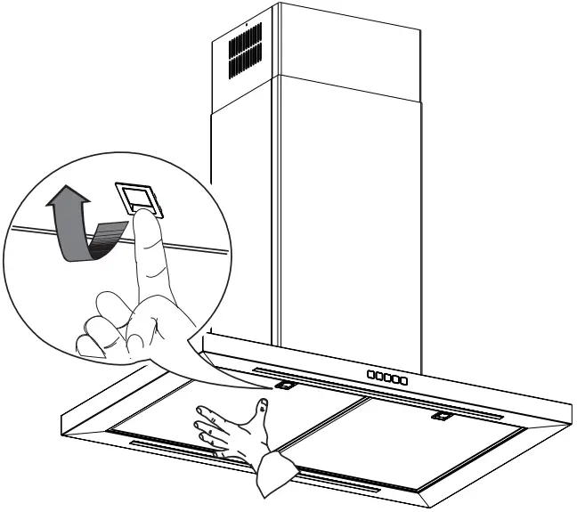 IKEA 003 921 40 SVÄVANDE Ceiling Mounted Extractor Hood-Grease Filters
