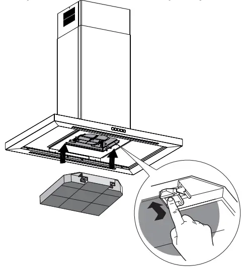 IKEA 003 921 40 SVÄVANDE Ceiling Mounted Extractor Hood-Long Life Charcoal Filter