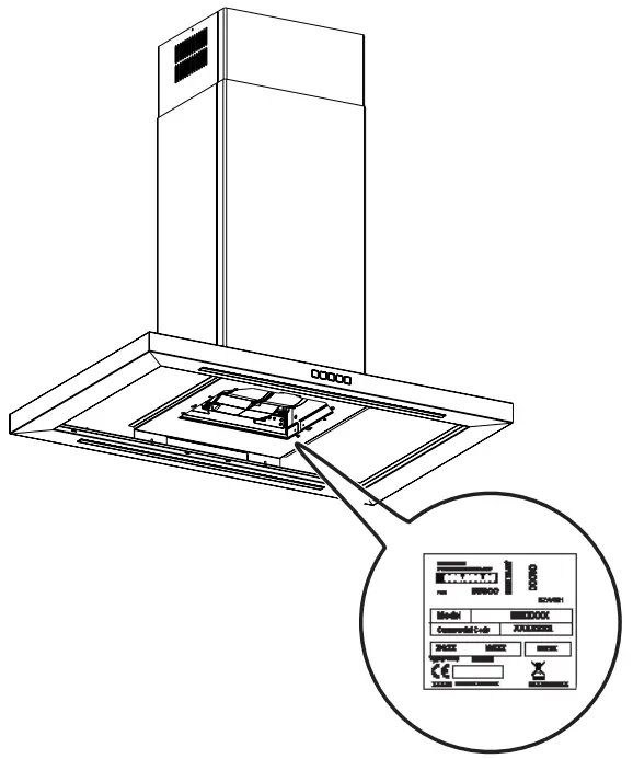 IKEA 003 921 40 SVÄVANDE Ceiling Mounted Extractor Hood-Maximum speed