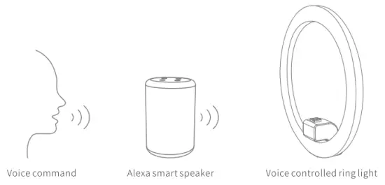 NEEWER WRP18 Smart Ring Light - Alexa smart speaker control