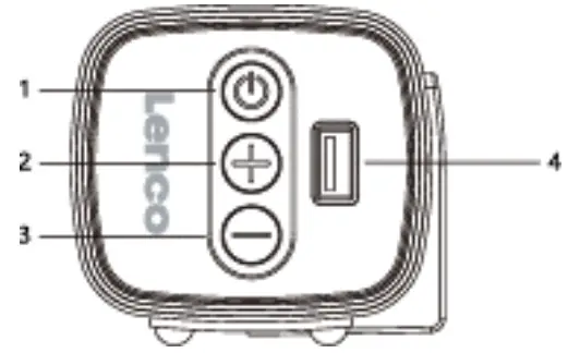 Lenco SB 080 90 cm Sound Bar - SIDE VIEW