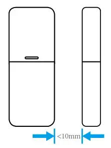 Shenzhen Daping Computer DP-07D 433mhz Door Sensor- Install the device 3