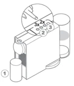 To rinse the machine