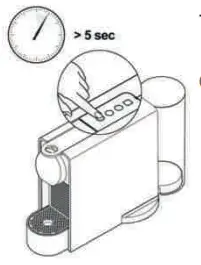 With machine turned off