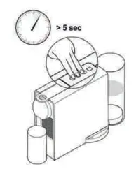 To enter the descaling mode