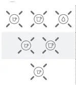 To change the water hardness setting