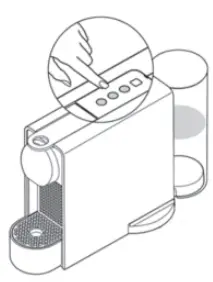 To turn the machine on