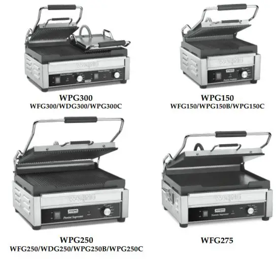 WARING COMMERCIAL WPG250 Toasting Grills
