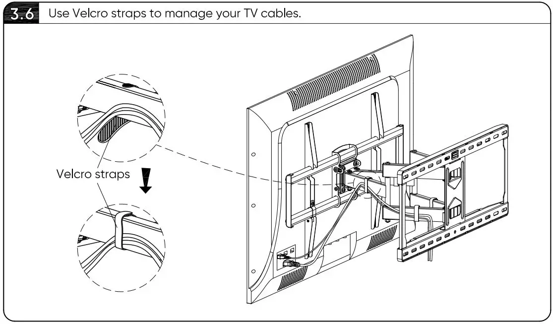 onn 100027961 50-Inch Full Motion TV Wall Mount User Guide - Hang and Secure TV on Wall Plate