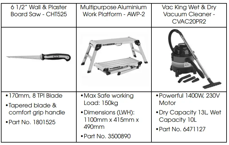 Clarke DWS180 Hand Held Drywall Sander-fig17