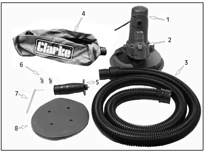 Clarke DWS180 Hand Held Drywall Sander-fig4