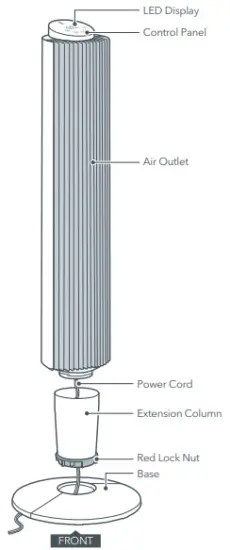 Assembling your Tower Fan