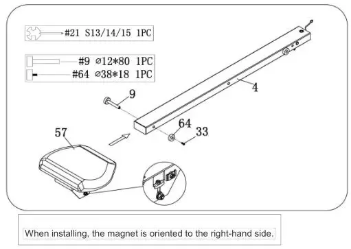 LIFESPAN Magnetic Rowing Machine - STEP 4