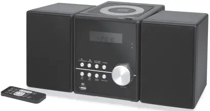 SYLVANIA SRCD804BT-B Bluetooth CD Microsystem with FM Radio-product