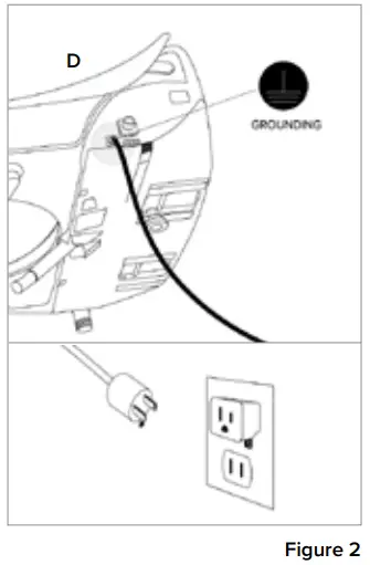 brondell CSG15 Swash Advanced Bidet Seat - grounding screw
