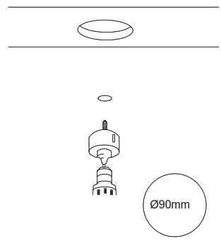 martec TLRD3459WD 9W Tricolour LED Downlight Matt - fig2