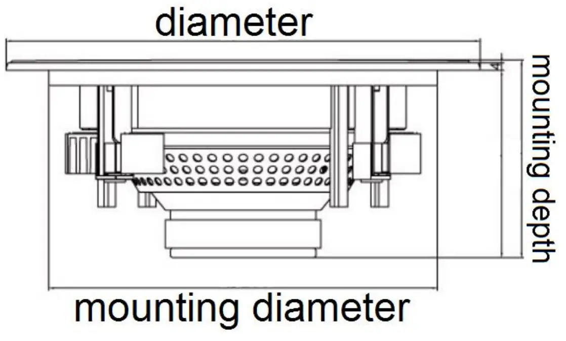 Power Dynamics 952.530 CSPB Series Ceiling Speaker - Fig