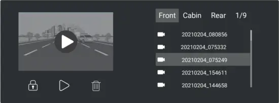 REXING M3 1080p 3 Channel Mirror Dash Cam with Smart BSD GPS - Image 39