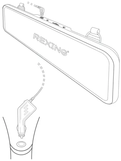 REXING M3 1080p 3 Channel Mirror Dash Cam with Smart BSD GPS - Image 42