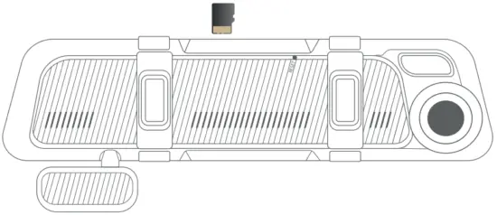 REXING M3 1080p 3 Channel Mirror Dash Cam with Smart BSD GPS - Image 48