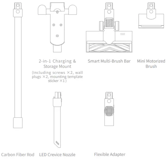 dreame V12 Pro Cordless Stick Vacuum - Accessories 2