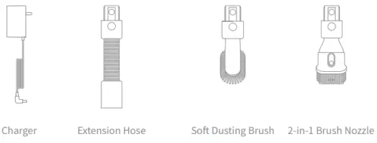 dreame V12 Pro Cordless Stick Vacuum - Accessories