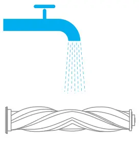 dreame V12 Pro Cordless Stick Vacuum - rinse the roller brush