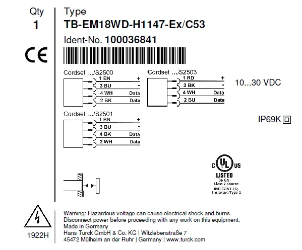 TURCK TB-EM18WD-H1147-Ex Device Instruction 01