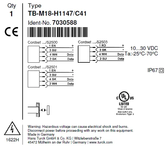 TURCK TB-EM18WD-H1147-Ex Device Instruction 03