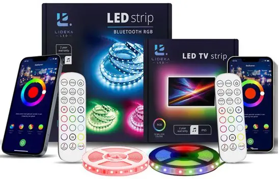 LIDEKA LED Strip 10 Meter TV Strip 2m - RGB