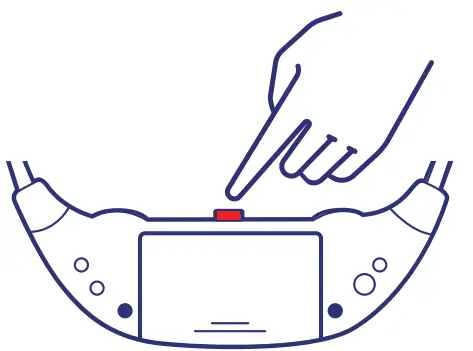 Hold the power button