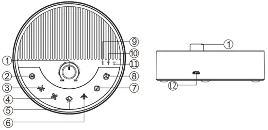 AVWOO-A6-White-Noise-Sleep-Instrument-Bluetooth-Speaker-Overview