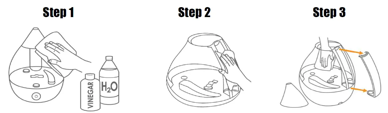 Crane 4-in-1 -Drop -Ultrasonic -Cool -Mist -Humidifier- l