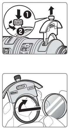 Nikon AF-S NIKKOR 180-400mm f 4E TC1.4 FL ED VR User Manual - Inserting Filters