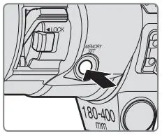 Nikon AF-S NIKKOR 180-400mm f 4E TC1.4 FL ED VR User Manual - Saving focus Positions