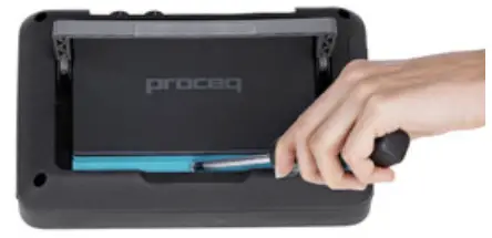 proceq 54257 Equotip 2 Portable Hardness Tester - Battery Installation