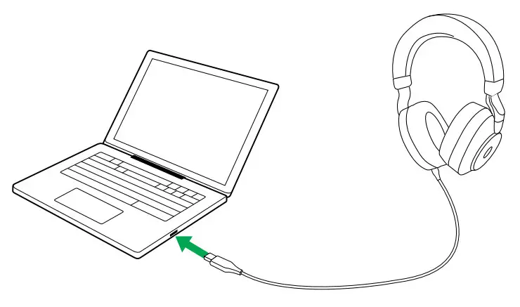 Jabra EVOLVE2 85 100% VoIP Headset - How to charge