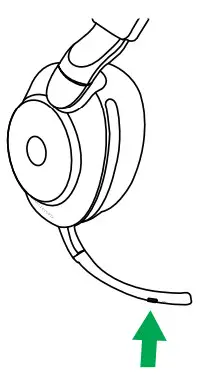 Jabra EVOLVE2 85 100% VoIP Headset - Voice button