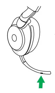 Jabra EVOLVE2 85 100% VoIP Headset - music 5