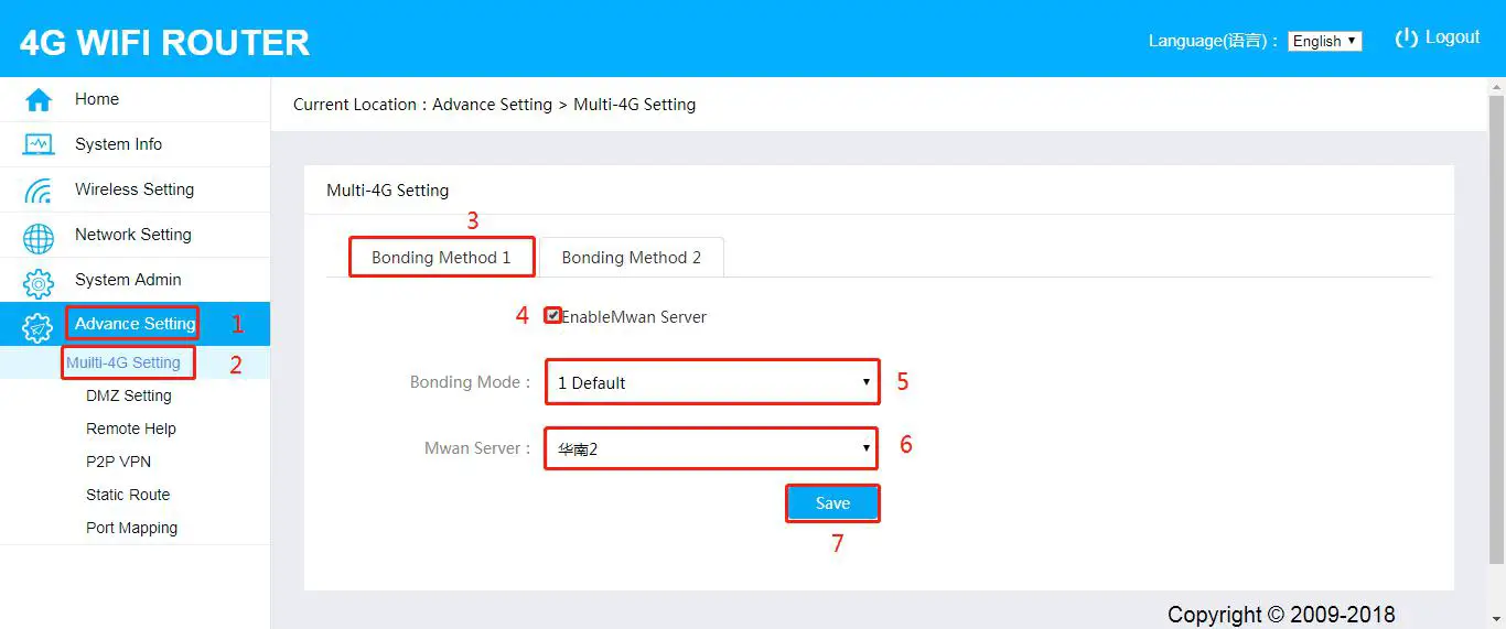 mine media M4 4g LTE Bonding Router - . MINE M4 Bonding Router User Guide 9