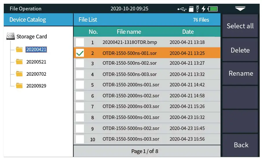 TEMPO-COMMUNICATIONS-OFL100-OTDR-Optical-Time-Domain-Reflectometer-fig16