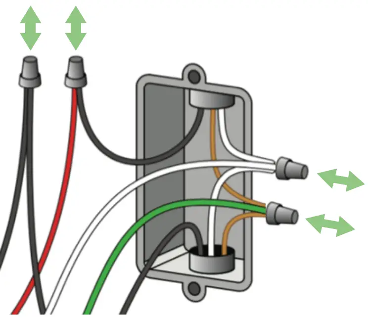 Connect LINE and LOAD wires