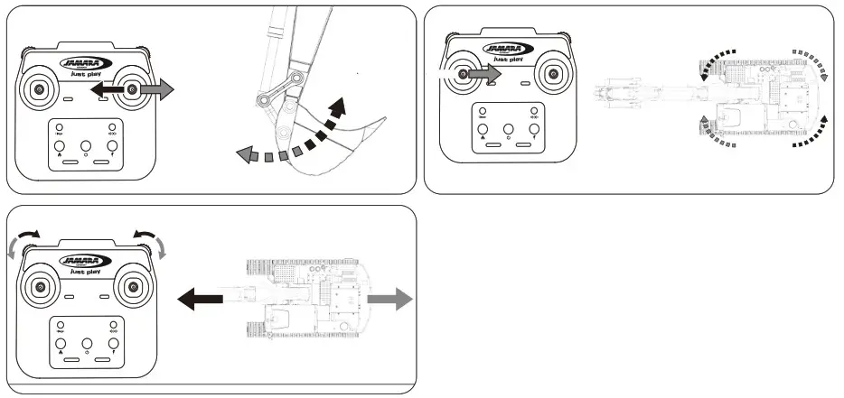 JAMARA 406300 Bagger Volvo EC160E Metal Excavator - Loosen these screws for replacement 2